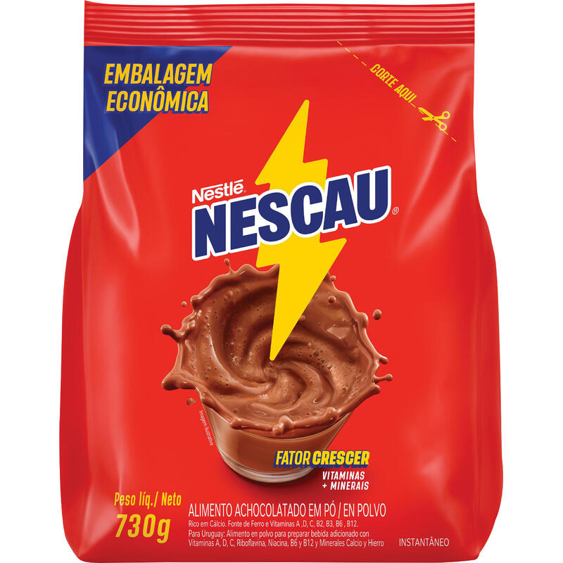 Achocolatado em Pó Nescau Sachet 730g - Destro